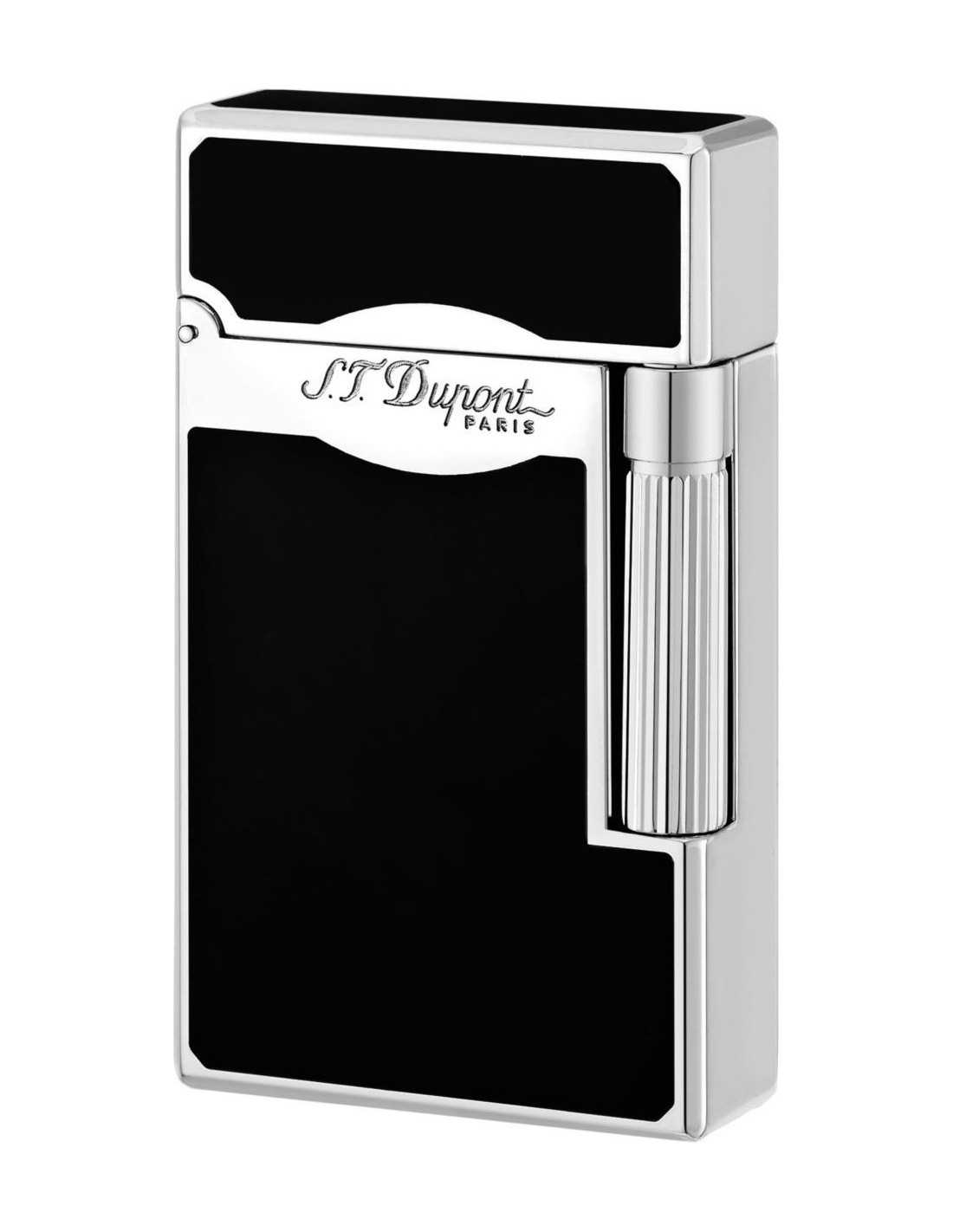 Dupont lighter "Le Grand" sort med dobbeltflamme