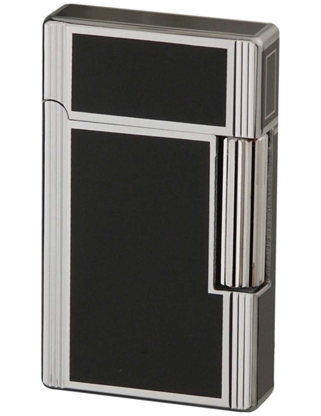 Jean Claude flint lighter "Dustin" sølv/sort kvalitets lighter